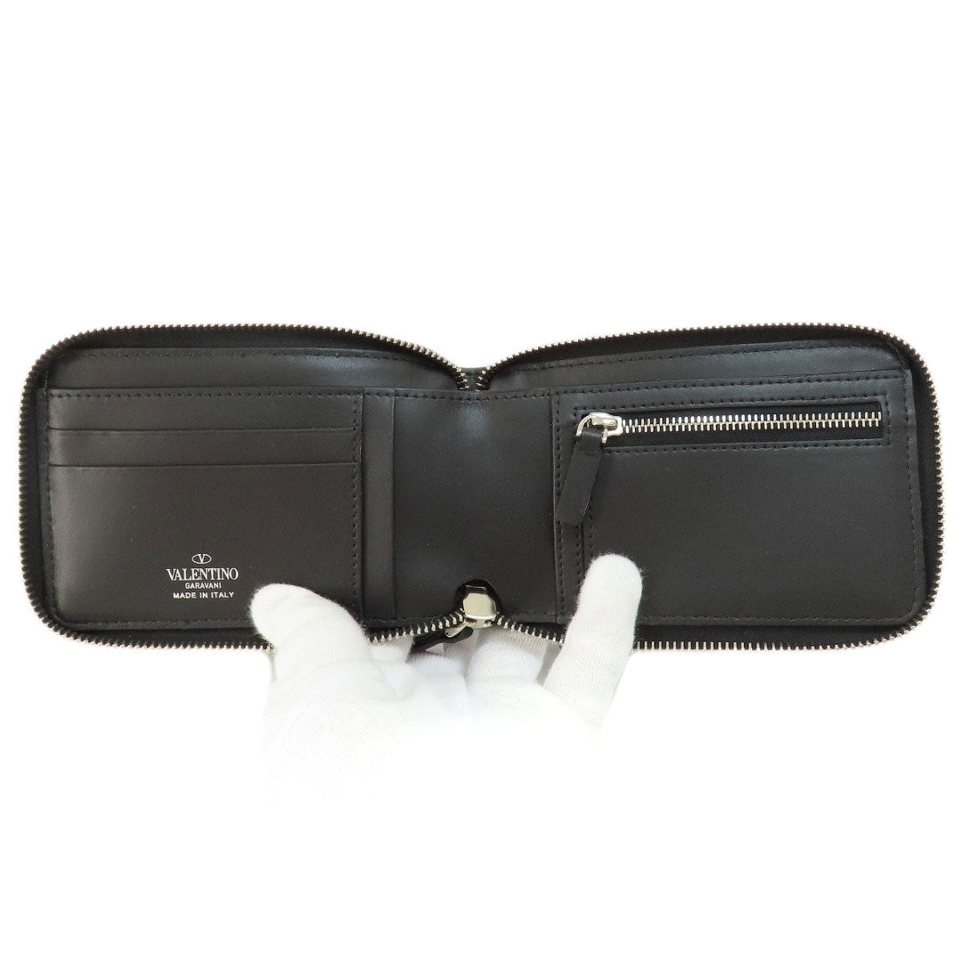 Valentino Bifold Wallet leather black logo
