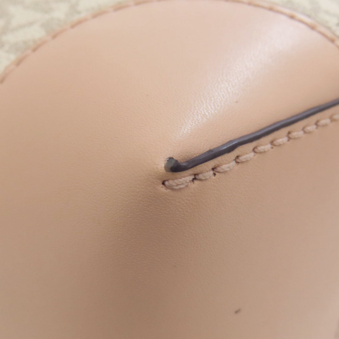 MICHAEL KORS Handbag PVC white MK signature