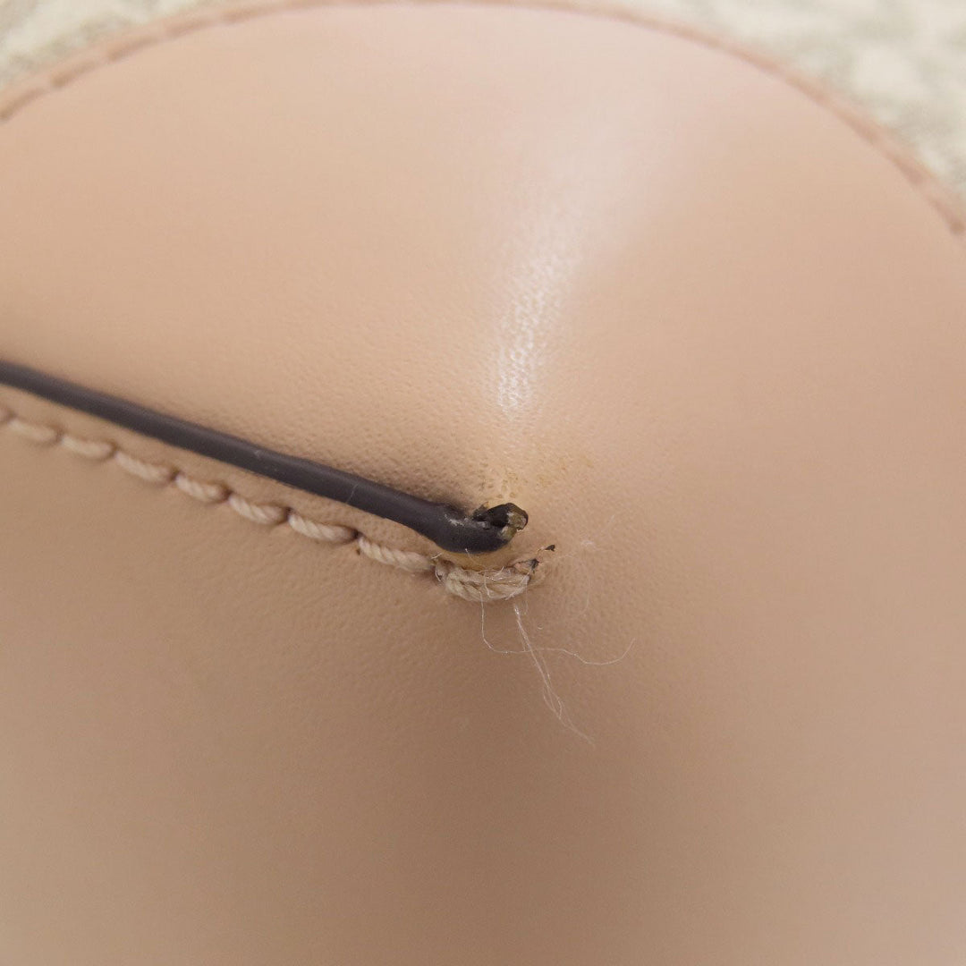 MICHAEL KORS Handbag PVC white MK signature