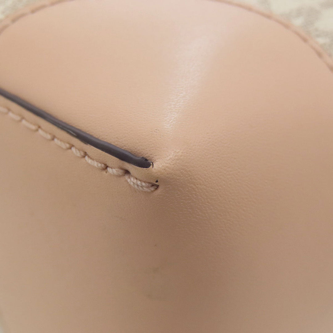 MICHAEL KORS Handbag PVC white MK signature