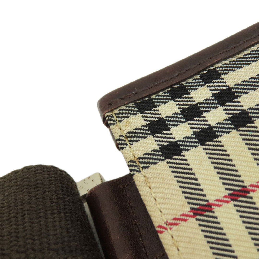 BURBERRY Shoulder Bag canvas beige Nova Check Women(Unisex) Used Authentic