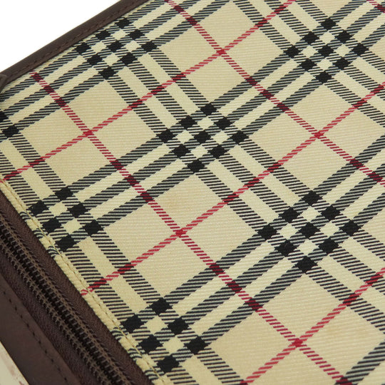 BURBERRY Shoulder Bag canvas beige Nova Check Women(Unisex) Used Authentic