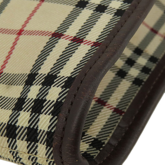 BURBERRY Shoulder Bag canvas beige Nova Check Women(Unisex) Used Authentic