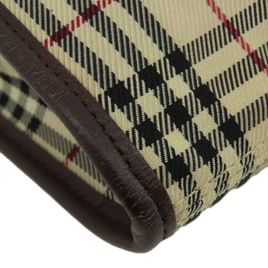 BURBERRY Shoulder Bag canvas beige Nova Check Women(Unisex) Used Authentic