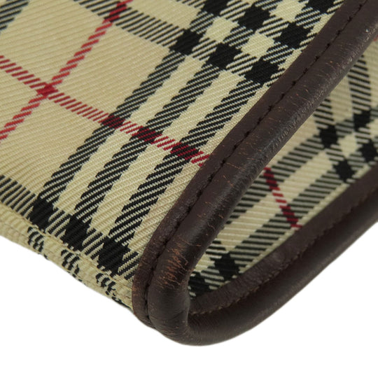 BURBERRY Shoulder Bag canvas beige Nova Check Women(Unisex) Used Authentic