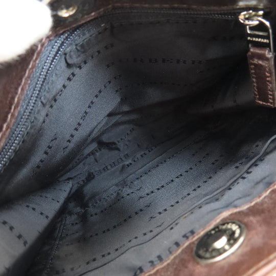 BURBERRY Shoulder Bag canvas beige Nova Check Women(Unisex) Used Authentic