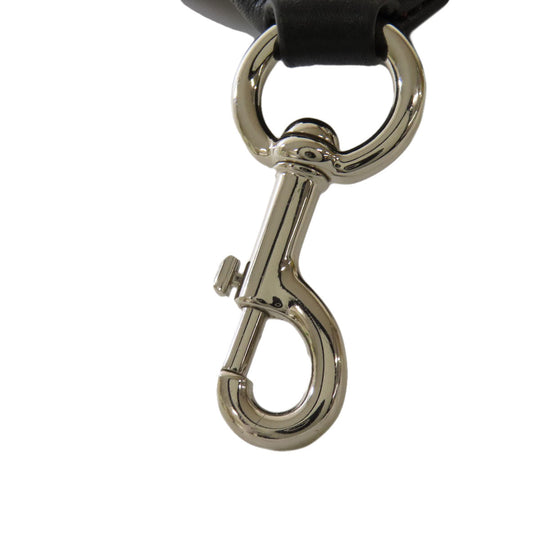 MARC JACOBS Tote Bag leather black logo Women Used Authentic