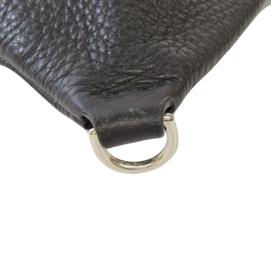 MARC JACOBS Tote Bag leather black logo Women Used Authentic