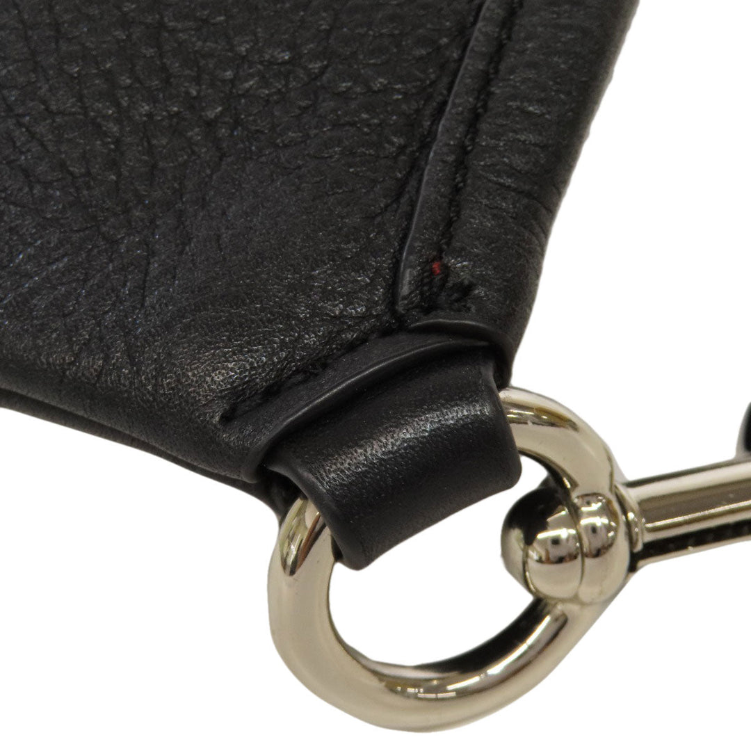 MARC JACOBS Tote Bag leather black logo Women Used Authentic