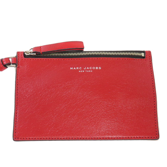 MARC JACOBS Tote Bag leather black logo Women Used Authentic