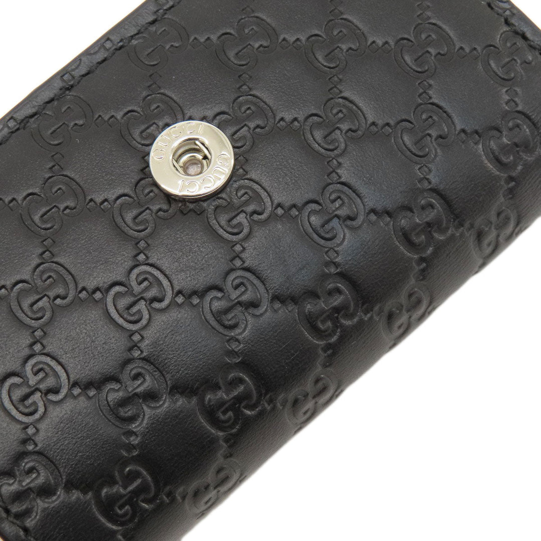 GUCCI Key case Key holder  150402 leather black Micro GG outlet
