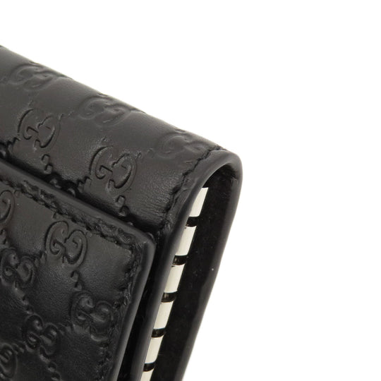 GUCCI Key case Key holder  150402 leather black Micro GG outlet