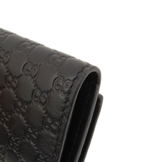 GUCCI Key case Key holder  150402 leather black Micro GG outlet