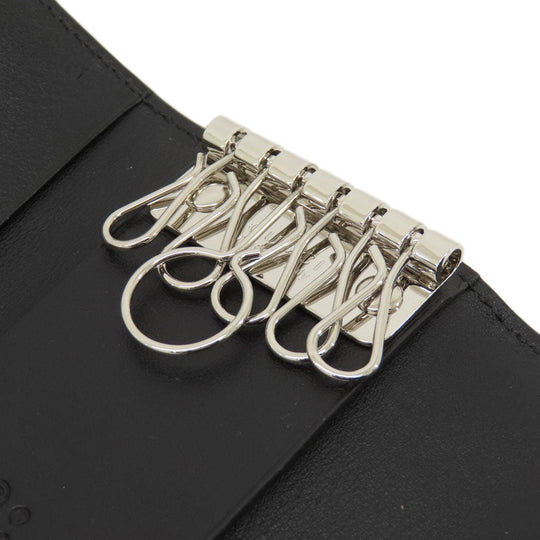 GUCCI Key case Key holder  150402 leather black Micro GG outlet