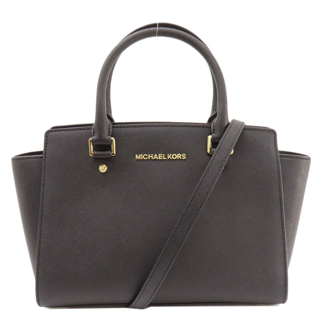 MICHAEL KORS Handbag PVC black 2WAY Women Used Authentic