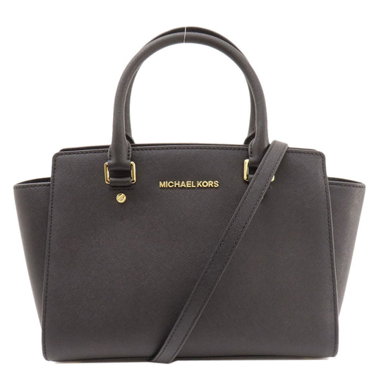 MICHAEL KORS Handbag PVC black 2WAY Women Used Authentic