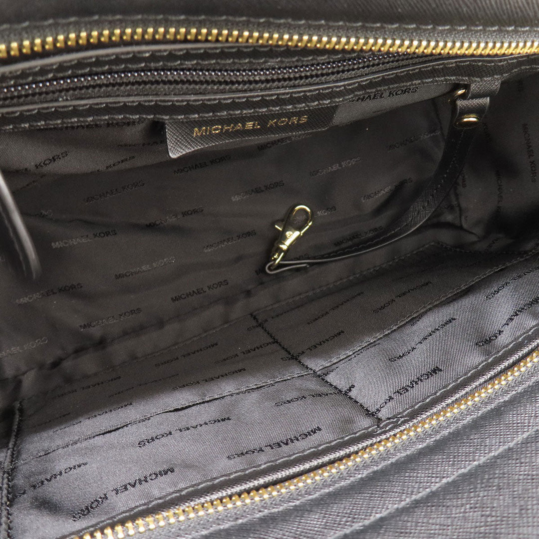 MICHAEL KORS Handbag PVC black 2WAY Women Used Authentic