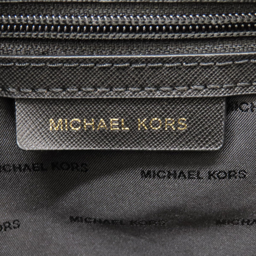 MICHAEL KORS Handbag PVC black 2WAY Women Used Authentic