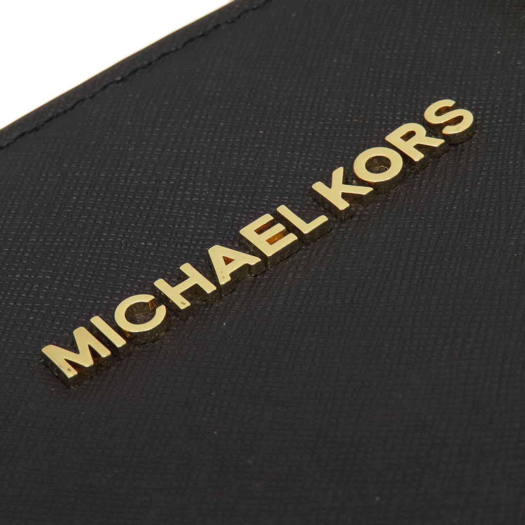 MICHAEL KORS Handbag PVC black 2WAY Women Used Authentic