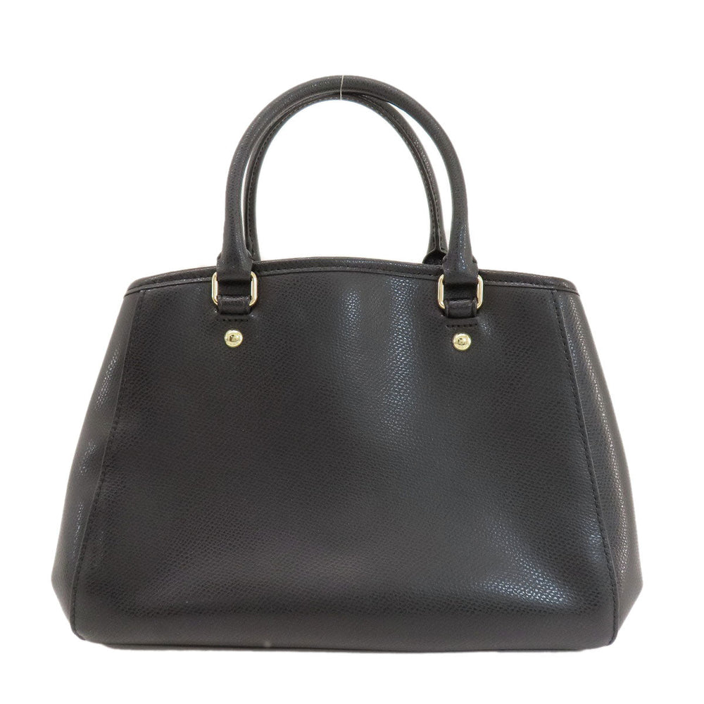 COACH Handbag F34835 PVC black logoMetal 2WAY Women Used Authentic