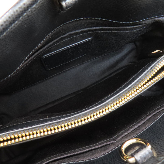 COACH Handbag F34835 PVC black logoMetal 2WAY Women Used Authentic