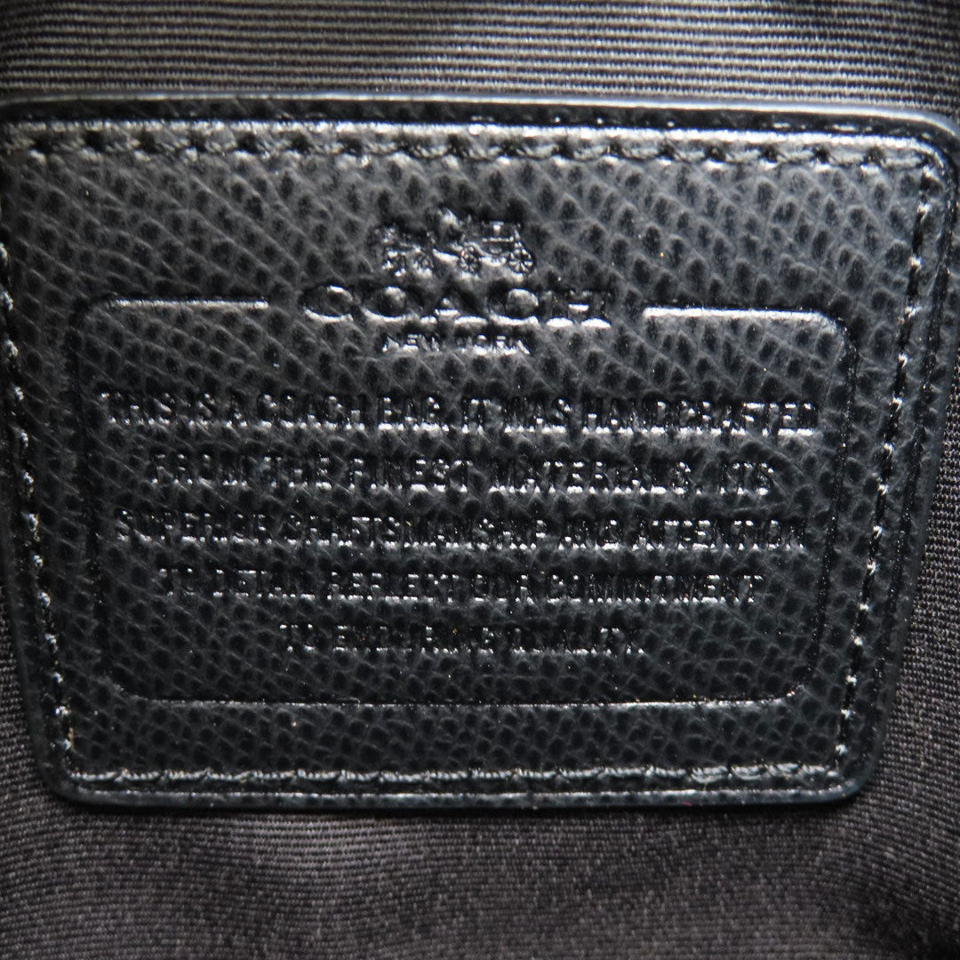 COACH Handbag F34835 PVC black logoMetal 2WAY Women Used Authentic