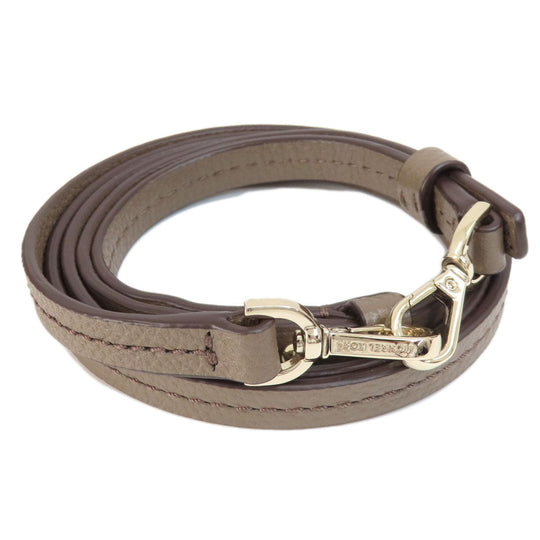 MICHAEL KORS Handbag leather gray logoMetal 2WAY Women Used Authentic