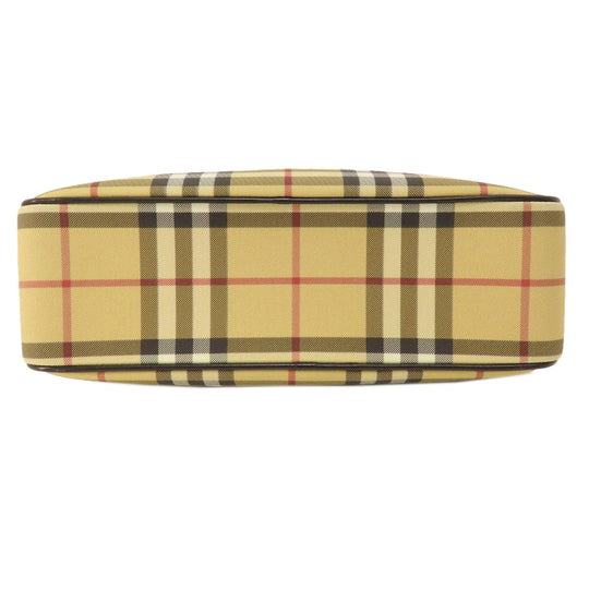 BURBERRY Handbag PVC beige Nova Check Women Used Authentic