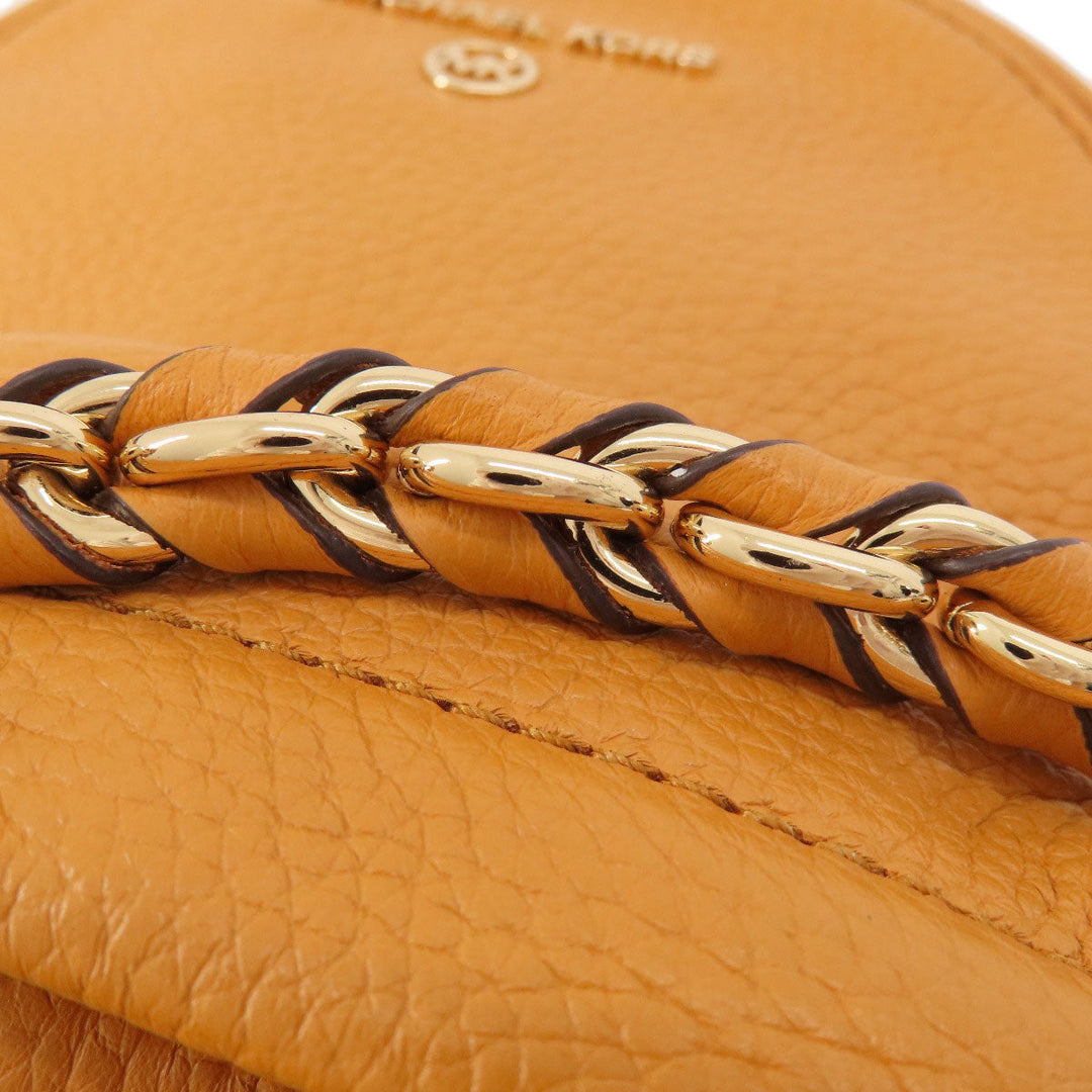 MICHAEL KORS Backpack leather yellow logo Women Used Authentic