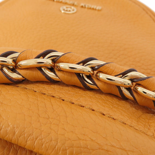 MICHAEL KORS Backpack leather yellow logo Women Used Authentic