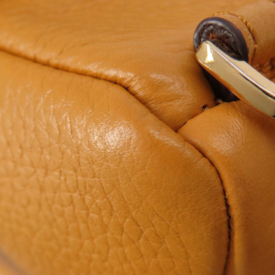 MICHAEL KORS Backpack leather yellow logo Women Used Authentic