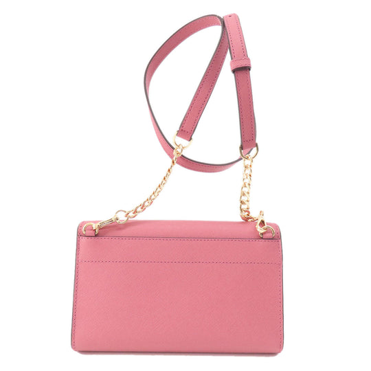MICHAEL KORS Shoulder Bag PVC pink logoMetal Women Used Authentic