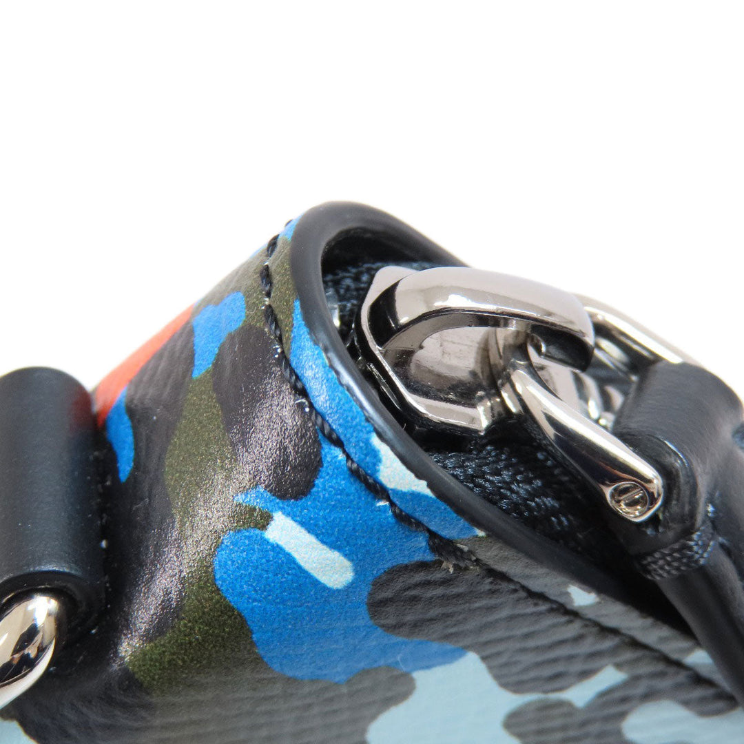 BURBERRY Long Wallet Purse PVC multicolor Camouflage Pattern Women Used Authentic