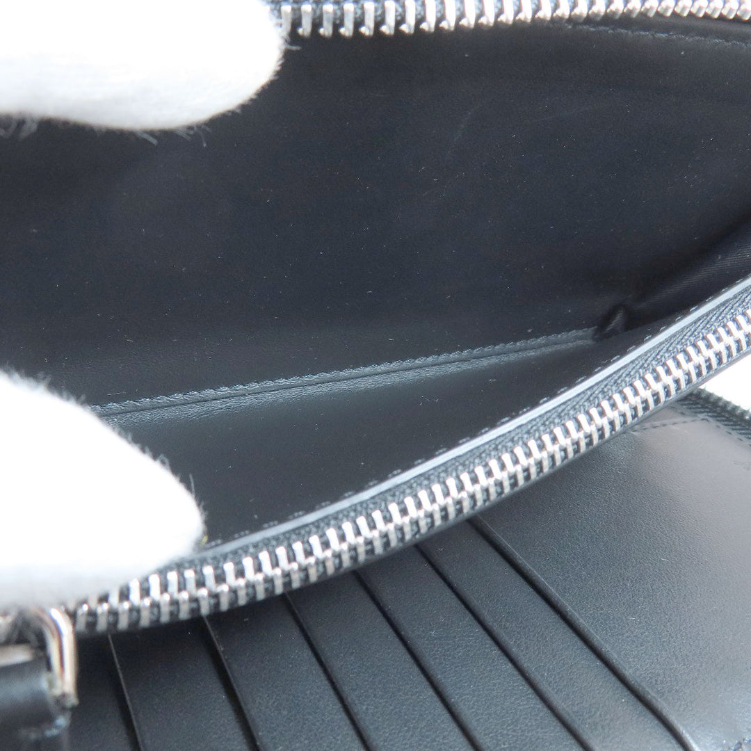 BURBERRY Long Wallet Purse PVC multicolor Camouflage Pattern Women Used Authentic