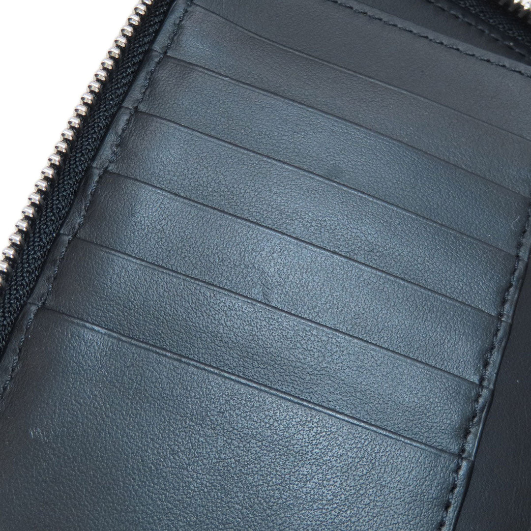 BURBERRY Long Wallet Purse PVC multicolor Camouflage Pattern Women Used Authentic