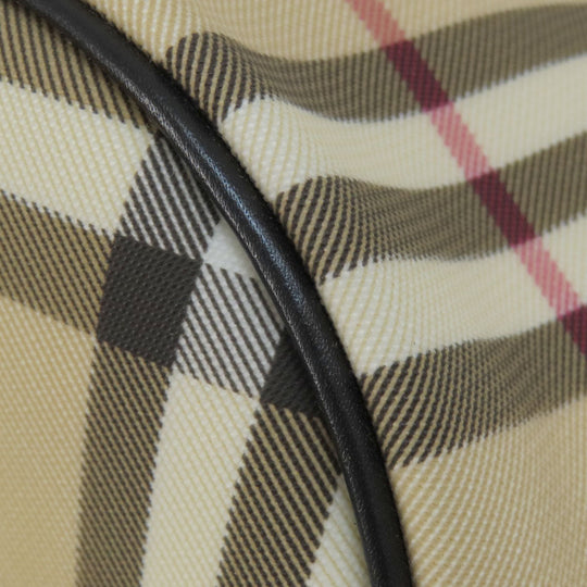 BURBERRY Handbag PVC beige Nova Check Women Used Authentic