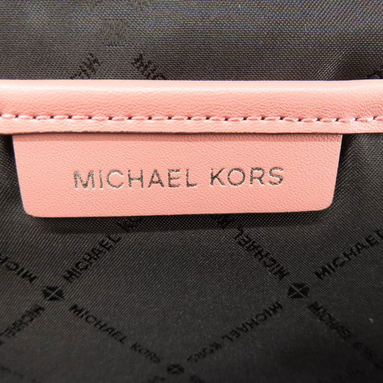 MICHAEL KORS Backpack Nylon pink logo Women Used Authentic