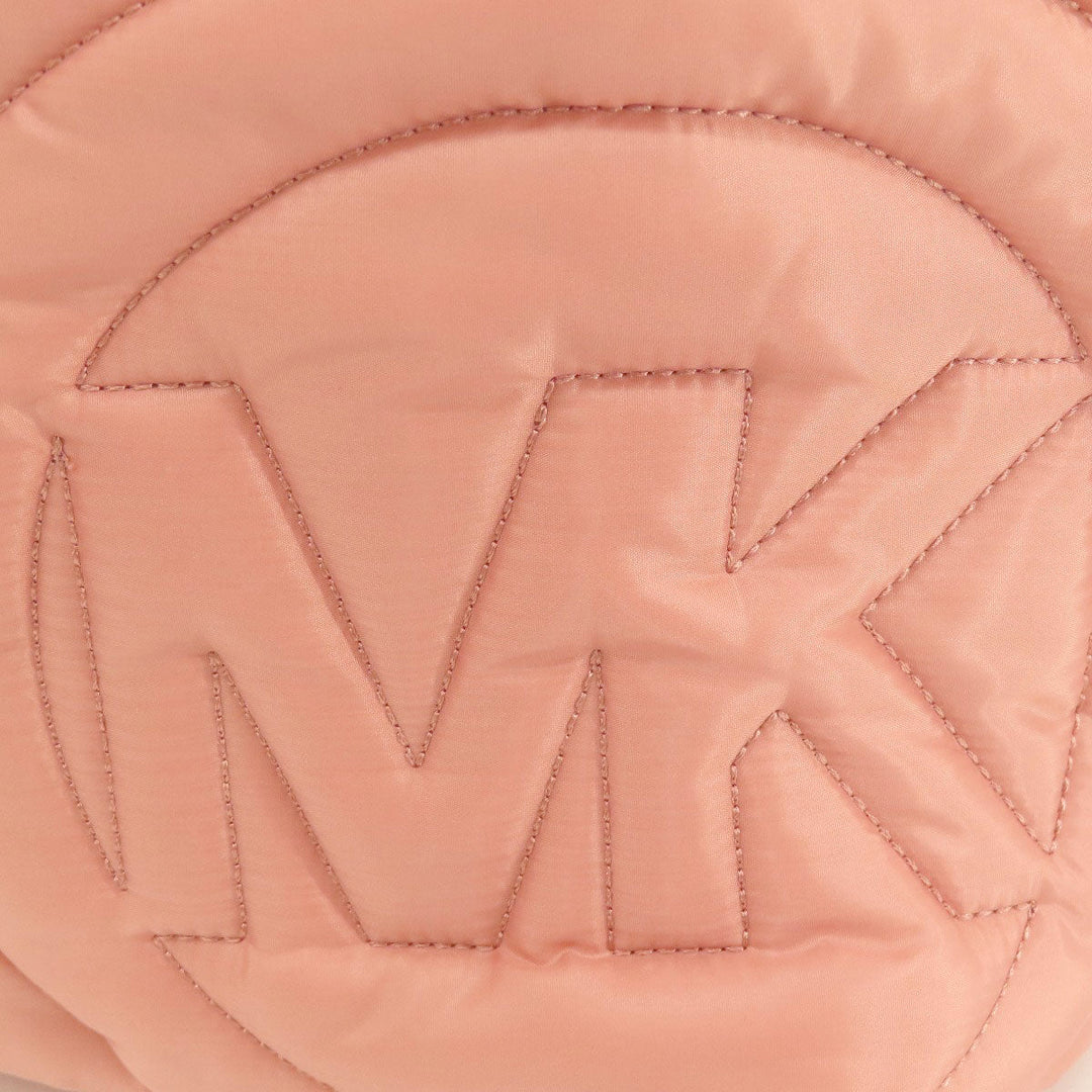 MICHAEL KORS Backpack Nylon pink logo Women Used Authentic