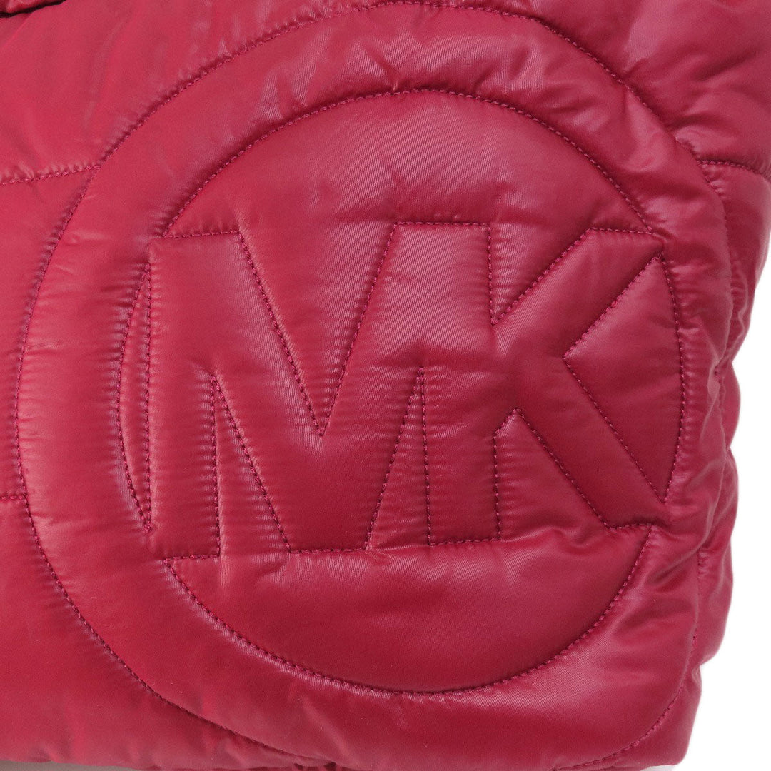 MICHAEL KORS Tote Bag Nylon Red 2WAY Women Used Authentic