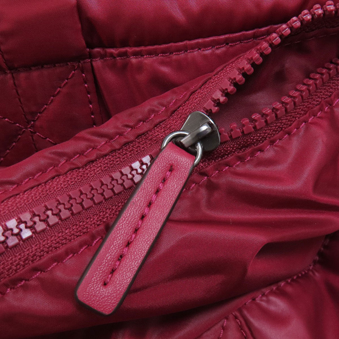 MICHAEL KORS Tote Bag Nylon Red 2WAY Women Used Authentic