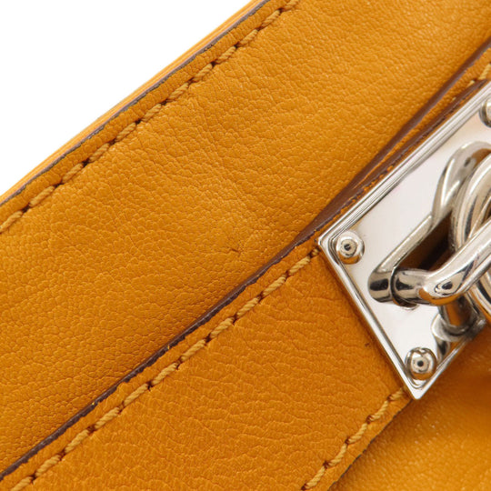 MICHAEL KORS Handbag leather yellow 2WAY Women Used Authentic