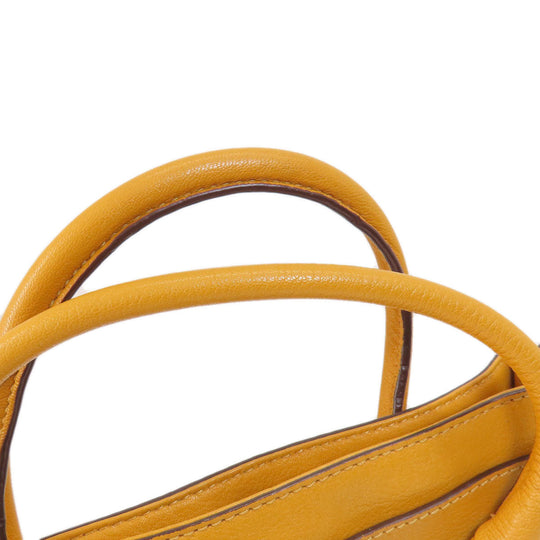 MICHAEL KORS Handbag leather yellow 2WAY Women Used Authentic