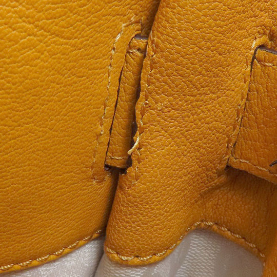 MICHAEL KORS Handbag leather yellow 2WAY Women Used Authentic