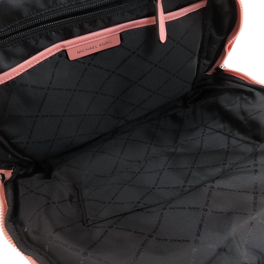 MICHAEL KORS Backpack Nylon pink logo Women Used Authentic