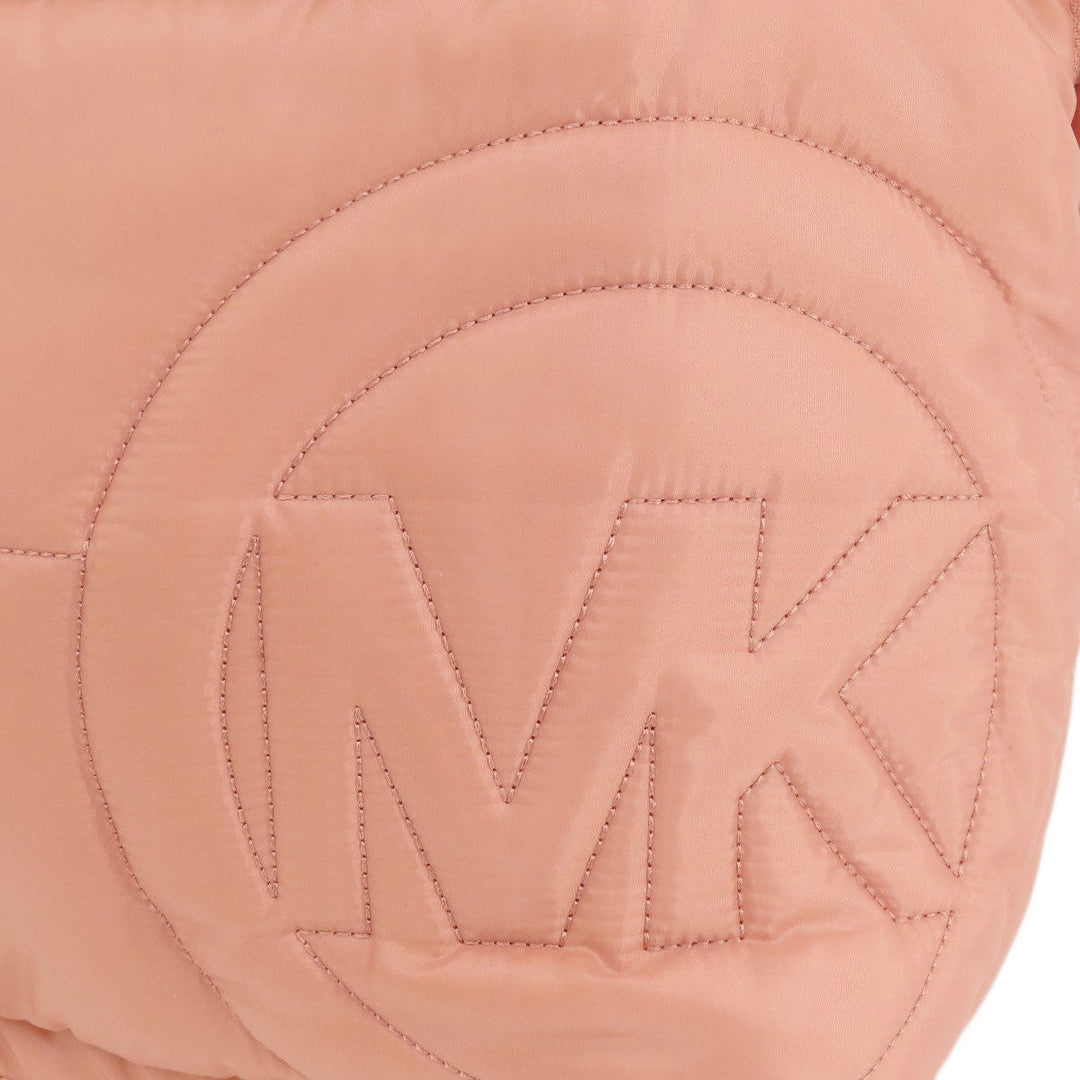 MICHAEL KORS Backpack Nylon pink logo Women Used Authentic