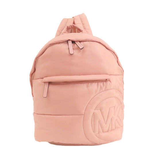 MICHAEL KORS Backpack Nylon pink logo Women Used Authentic