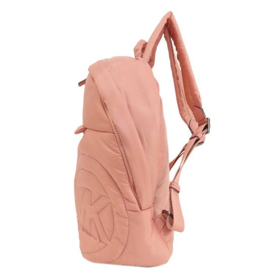 MICHAEL KORS Backpack Nylon pink logo Women Used Authentic