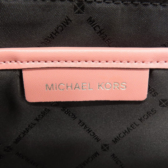 MICHAEL KORS Backpack Nylon pink logo Women Used Authentic