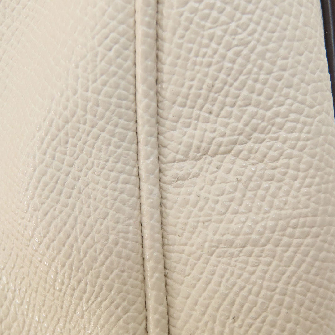 COACH Handbag F73172 leather white Flower 2WAY Women Used Authentic