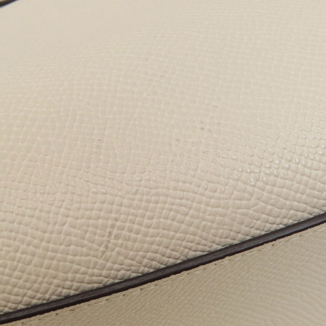 COACH Handbag F73172 leather white Flower 2WAY Women Used Authentic